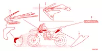 AUTOCOLLANTS pour Honda CRF 150 R BIG WHEELS RED de 2009