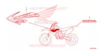 AUTOCOLLANTS pour Honda CRF 150 R BIG WHEELS de 2014