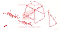 BEQUILLE   REPOSE PIEDS pour Honda CRF 150 R de 2013