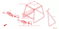 BEQUILLE   REPOSE PIEDS pour Honda CRF 150 R de 2014