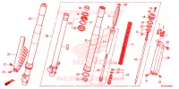 FOURCHE pour Honda CRF 150 R de 2014