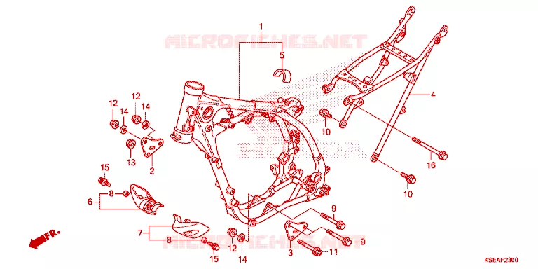 CADRE Honda MOTO 150 CRF 2015  CRF150RF