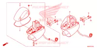 FEU DE PATROUILLE ROTATIF pour Honda NC 750 POLICE YB de 2022
