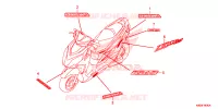 AUTOCOLLANTS pour Honda ELITE 125 de 2023