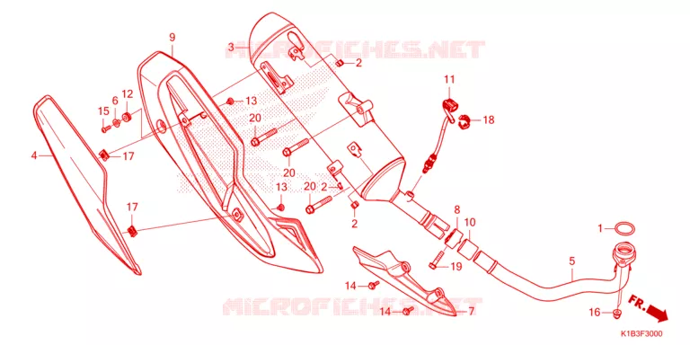 SILENCIEUX D'ECHAPPEMENT Honda SCOOTER 350 FORZA 2023  NSS350AP