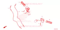 COMMODOS   POIGNEES   CABLES pour Honda SUPER CUB 125 ABS de 2023
