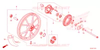 ROUE ARRIERE pour Honda SUPER CUB 125 ABS de 2023