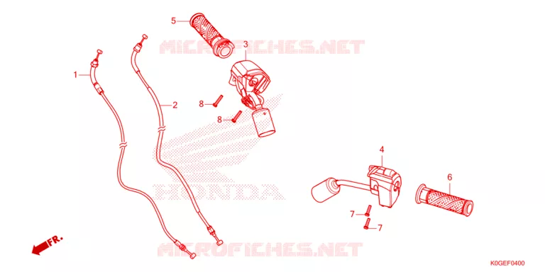 COMMODOS - POIGNEES - CABLES Honda MOTO 125 CUB 2023  C125AP
