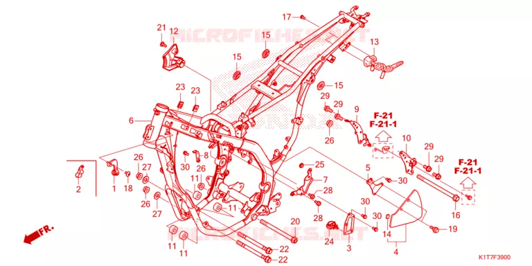 CADRE Honda MOTO 250 CRF 2023  CRF250LP
