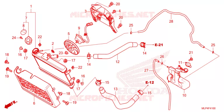 RADIATEUR Honda MOTO 500 CL 2023  CL500AP