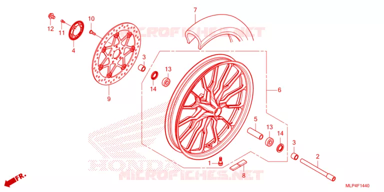 ROUE AVANT Honda MOTO 500 CL 2023  CL500AP