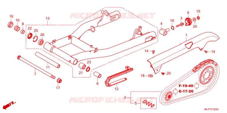 BRAS OSCILLANT Honda MOTO 500 CL 2023  CL500AP