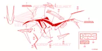 AUTOCOLLANTS pour Honda CRF 250 RALLY de 2022