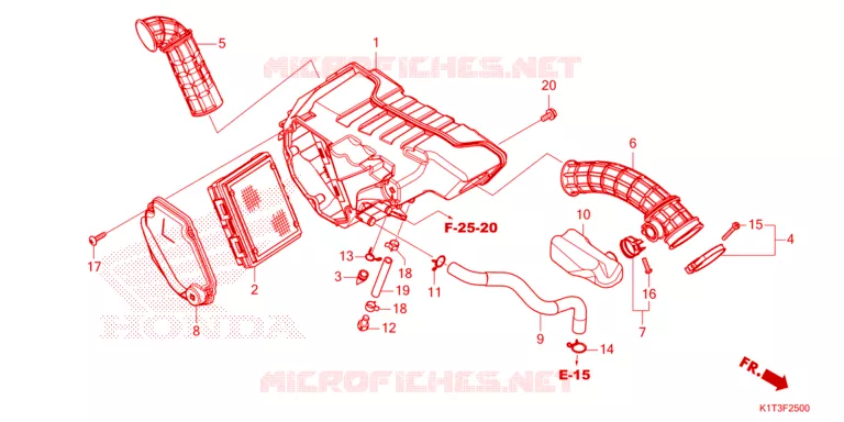 FILTRE A AIR Honda MOTO 250 CRF 2021  CRF250LRAM