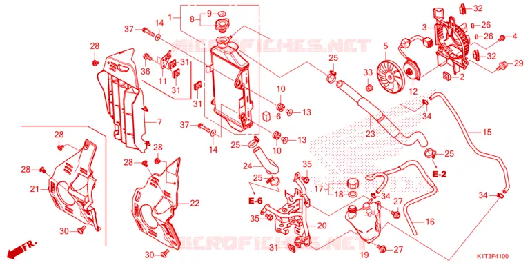 RADIATEUR Honda MOTO 250 CRF 2021  CRF250LRAM