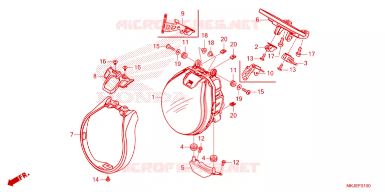 PHARE Honda MOTO 1000 CB 2023  CB1000RAP