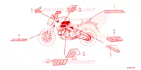 AUTOCOLLANTS pour Honda GROM 125 ABS de 2024