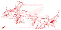COUVERCLES LATERAUX pour Honda NC 750 X ABS DCT de 2022
