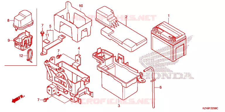BATTERIE Honda SCOOTER 110 DIO 2012  SCV110FBC