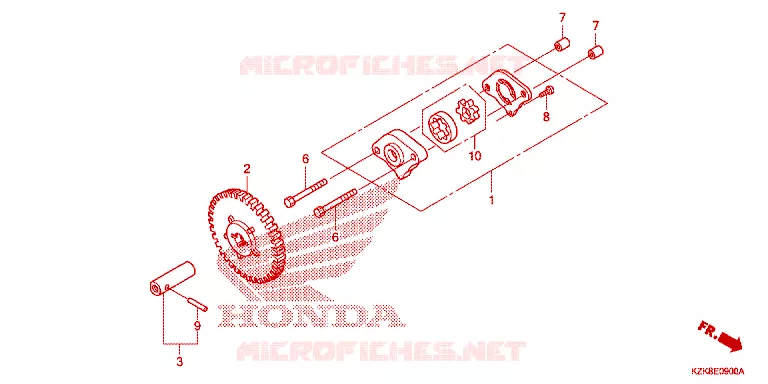 POMPE A HUILE Honda SCOOTER 110 DIO 2016  SCV110FBC