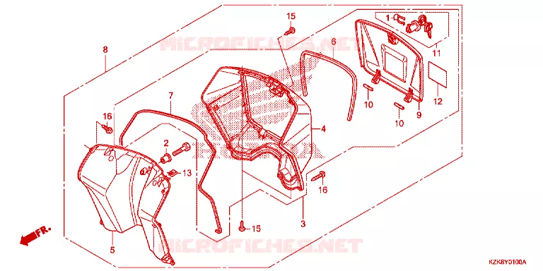 PROTEGE JAMBES Honda SCOOTER 110 DIO 2017  SCV110FBH