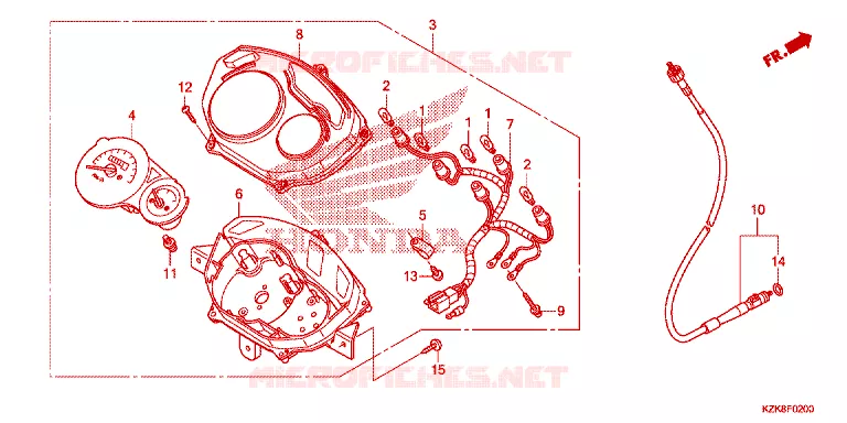 COMPTEUR Honda SCOOTER 110 DIO 2012  SCV110FC