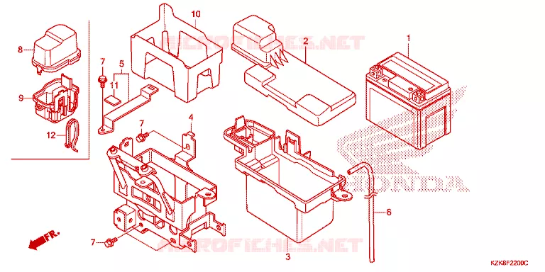 BATTERIE Honda SCOOTER 110 DIO 2013  SCV110FD