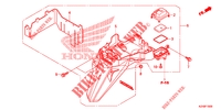 GARDE BOUE ARRIERE pour Honda SCV 110 DIO, TYPE ID de 2016