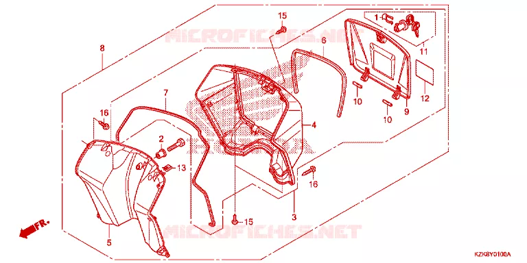 PROTEGE JAMBES Honda SCOOTER 110 DIO 2018  SCV110FH