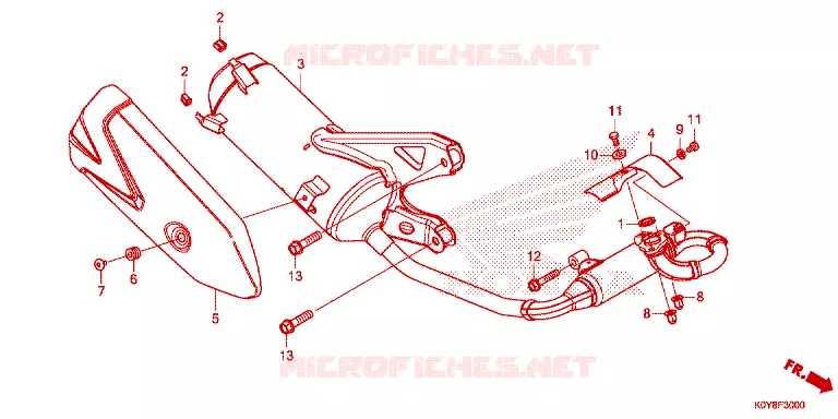 SILENCIEUX D'ECHAPPEMENT Honda SCOOTER 110 DIO 2020  SCV110FL