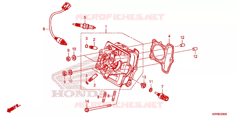 CULASSE Honda SCOOTER 110 DIO 2021  SCV110FM