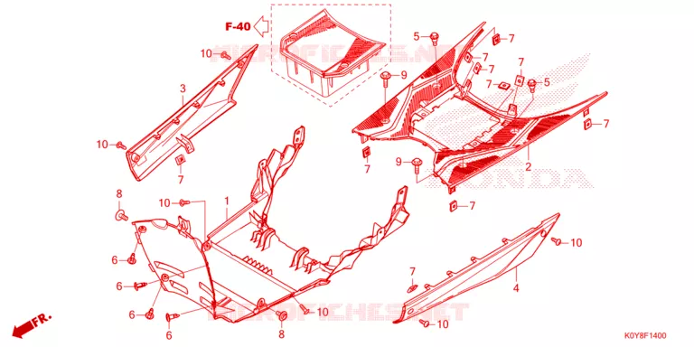 MARCHE PIEDS Honda SCOOTER 110 DIO 2022  SCV110FM