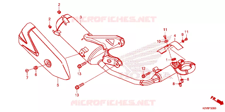 SILENCIEUX D'ECHAPPEMENT Honda SCOOTER 110 DIO 2023  SCV110FP
