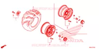 ROUE ARRIERE pour Honda FOURTRAX 520 RUBICON DCT IRS EPS de 2023