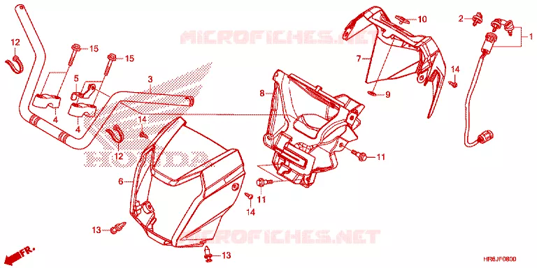 GUIDON Honda ATV 520 FOURTRAX 2023  TRX520FA6P