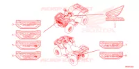 AUTOCOLLANTS pour Honda FOURTRAX 520 FOREMAN 4X4 EPS de 2022