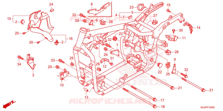 CADRE Honda MOTO 750 SHADOW 2023  VT750CP