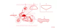 AUTOCOLLANTS pour Honda Z 125 MONKEY SPECIAL ABS de 2023
