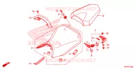 SELLE pour Honda MSX GROM 125 ABS de 2023