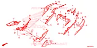 COUVERCLES LATERAUX   ARRIERES pour Honda CBR 500 R ABS de 2023