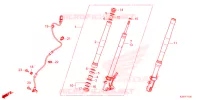 FOURCHE pour Honda MSX 125 ABS de 2023