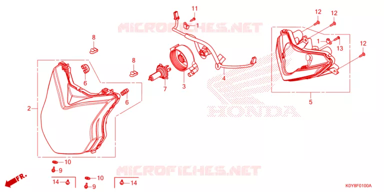 PHARE Honda SCOOTER 110 DIO 2023  SCV110FP