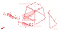 BEQUILLE   REPOSE PIEDS pour Honda CRF 150 R de 2023