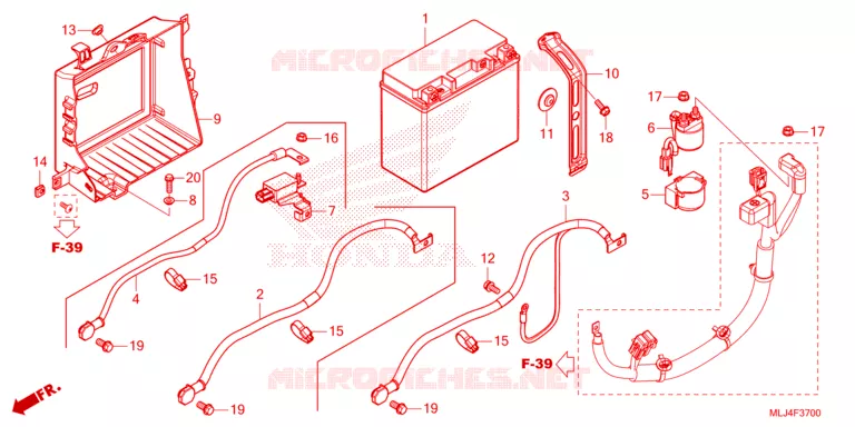 BATTERIE Honda MOTO 1300 VT 2023  VT1300CXAP