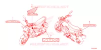 AUTOCOLLANTS pour Honda NAVI 110 de 2023
