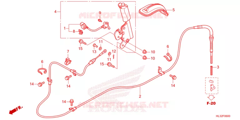 FREIN DE STATIONNEMENT Honda ATV 700 PIONEER 2023  SXS700M2DP