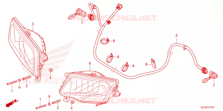 PHARE Honda ATV 700 PIONEER 2023  SXS700M2DP