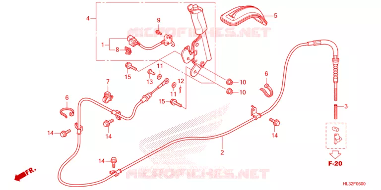 FREIN DE STATIONNEMENT Honda ATV 700 PIONEER 2023  SXS700M2P