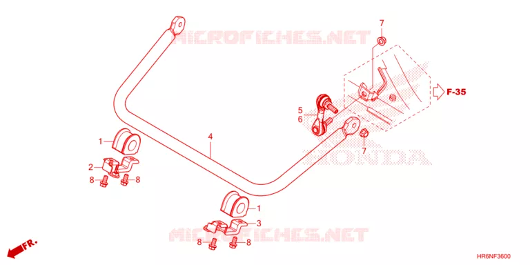 BARRE ANTI ROULIS Honda ATV 520 FOURTRAX 2023  TRX520FA7P