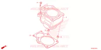 CYLINDRE pour Honda FOURTRAX 520 FOREMAN RUBICON DCT EPS DELUXE de 2023
